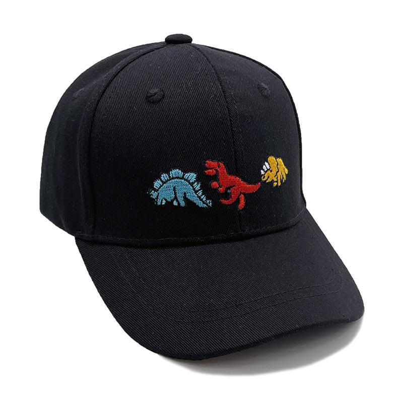 Three Dinosaurs Embroidered Children'S Baseball Cap Cap Spring And Summer Cartoon Sun Hat 54Cm