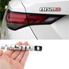 API5   Metal Chrome Stickers Auto Body Rear Trunk Ram Head Styling Emblem Badge For GTR Patrol X-trail Tiida NISM NISMO Qashqai
