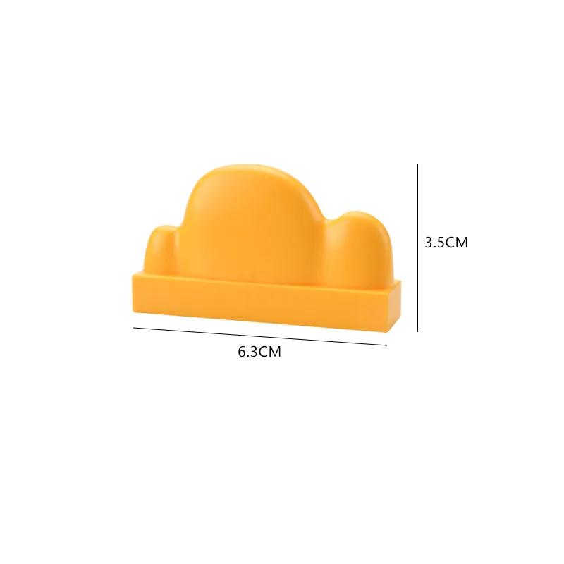 4pcs Big Building Block Forest Plant Series Flower Grass Tree Outdoor Adornment Street Accessories Compatible Scenes Toy For Kid