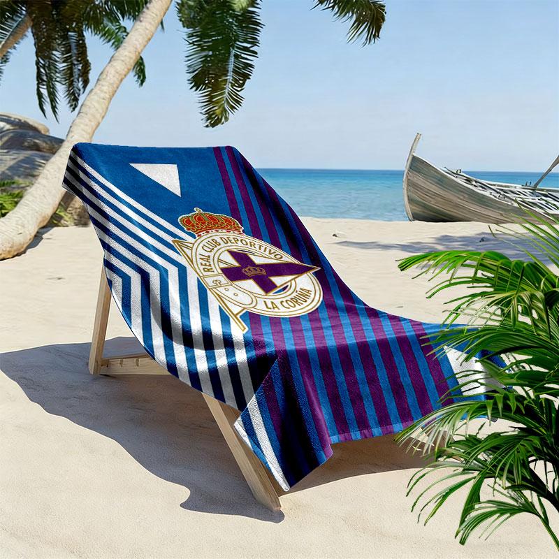 Deportivo logo Beach Towel, Large Soft Quick Dry Towel for Beach Camping Swimming