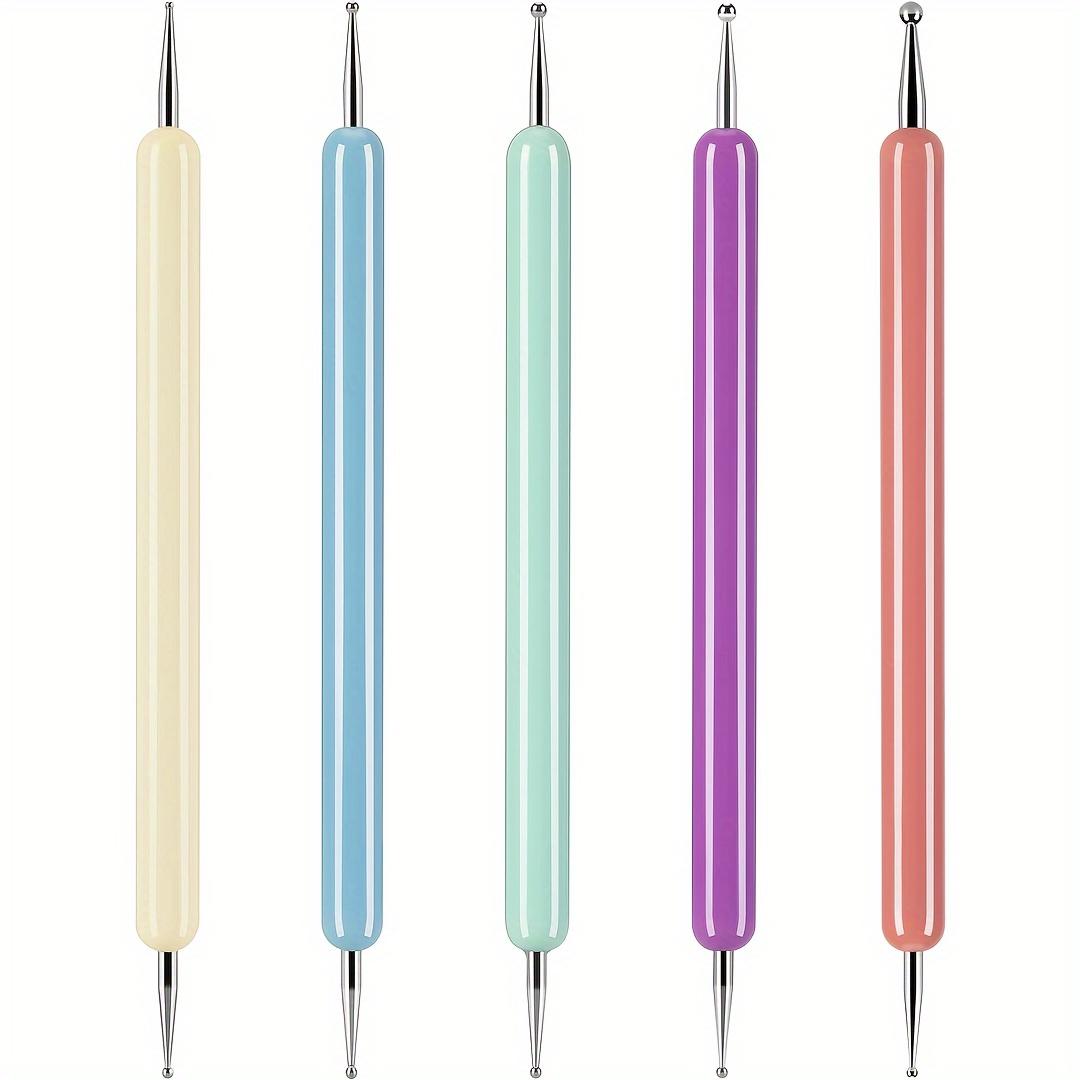

Uncharged Plastic Embossing Stylus Set - Ball Tip Clay Modeling Tools for Pottery, Drawing & Crafts - Pattern Tracing and Dotting Accessories 5pcs