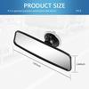Car Rear View Mirror,HD 360° Rotatable Car Rearview Mirror for Observing Vehicles and Children,Suction Cup Universal Replacement Rear View Mirror