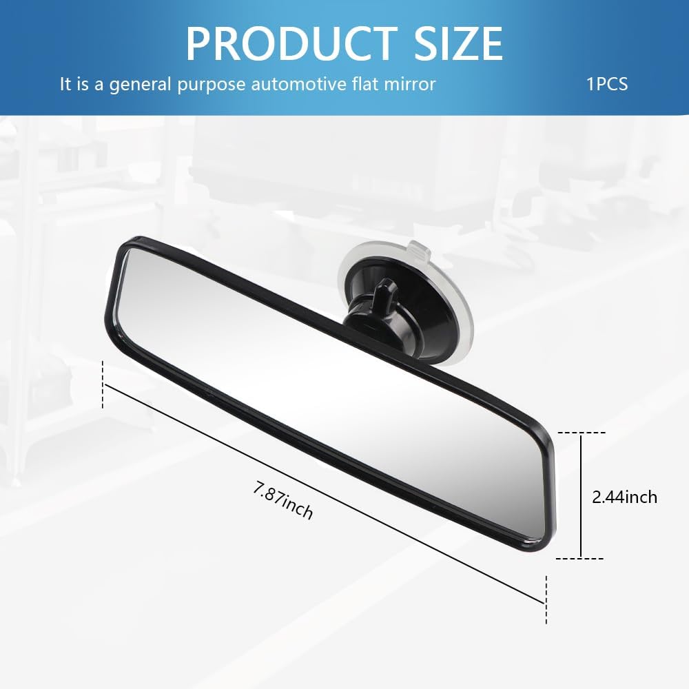 Car Rear View Mirror,HD 360° Rotatable Car Rearview Mirror for Observing Vehicles and Children,Suction Cup Universal Replacement Rear View Mirror