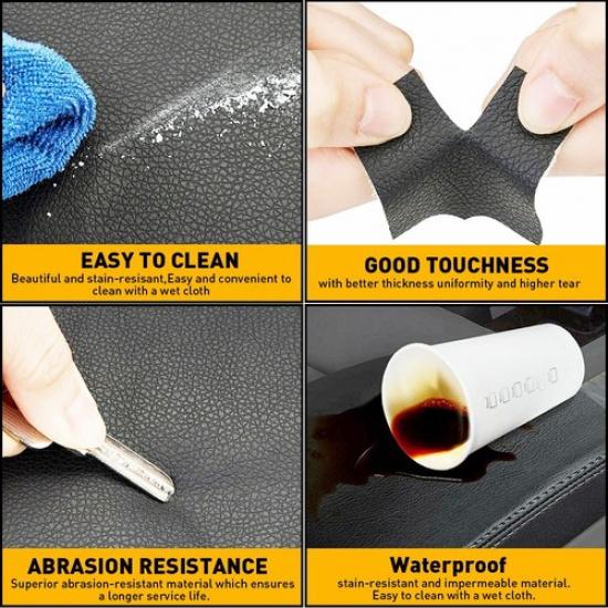 2Pcs For Honda Odyssey 2011-17 Door Armrest Replacement Cover Leather Gray New