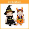 Soft And Comfortable Witch And Pumpkin Plush Dolls For Halloween Decor