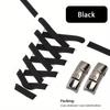1pair No-Tie Shoelaces With Buckles For Sneakers Sports Shoes KTY