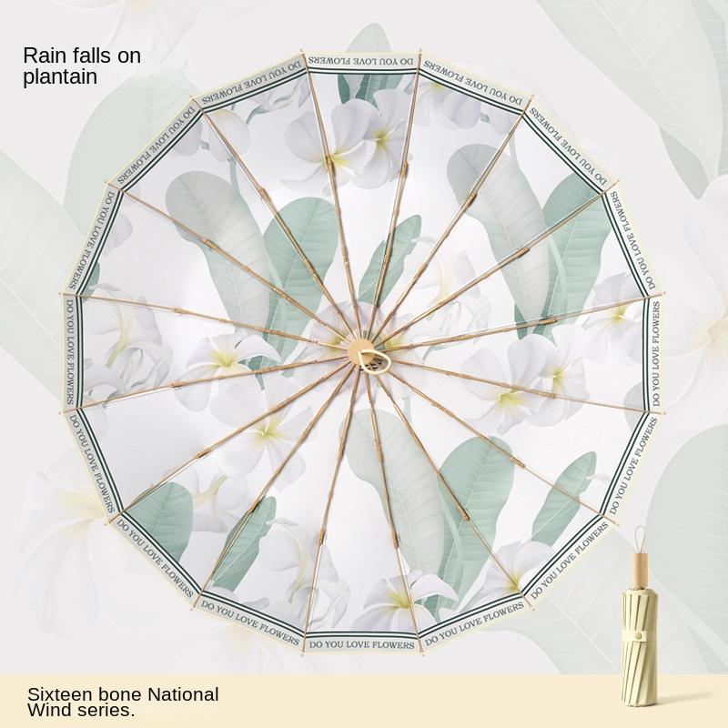 

16-реберный трехкратный увеличенный солнцезащитный козырек с цветным клеем, защита от солнца и УФ-излучения, как от дождя, так и от солнца