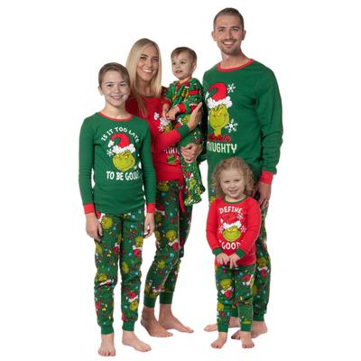 Christmas Print Cute Family Set Pajamas, Home Clothes, Family Set Long Sleeve Top Pants Set