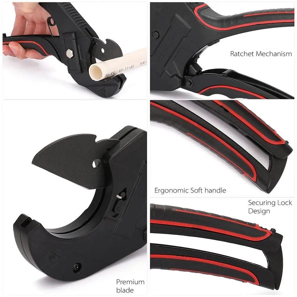 Comfortable Grip Manual Pipe Cutter Aluminum Zinc Zinc Alloy Body Ratchet Cutter  Copper Pipe Cutting