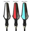 2Pcs 24 LED Dual Color Guide Motorcycle Brake Light Waterproof Turn Signal Indicator Lamp Daytime Running Lights Integration