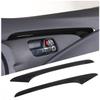 ABS Carbon fibre/Black For Honda Pilot 2015-2025 Car Inner Door Panel Decoration Strip Cover Trim Sticker Car Accessories
