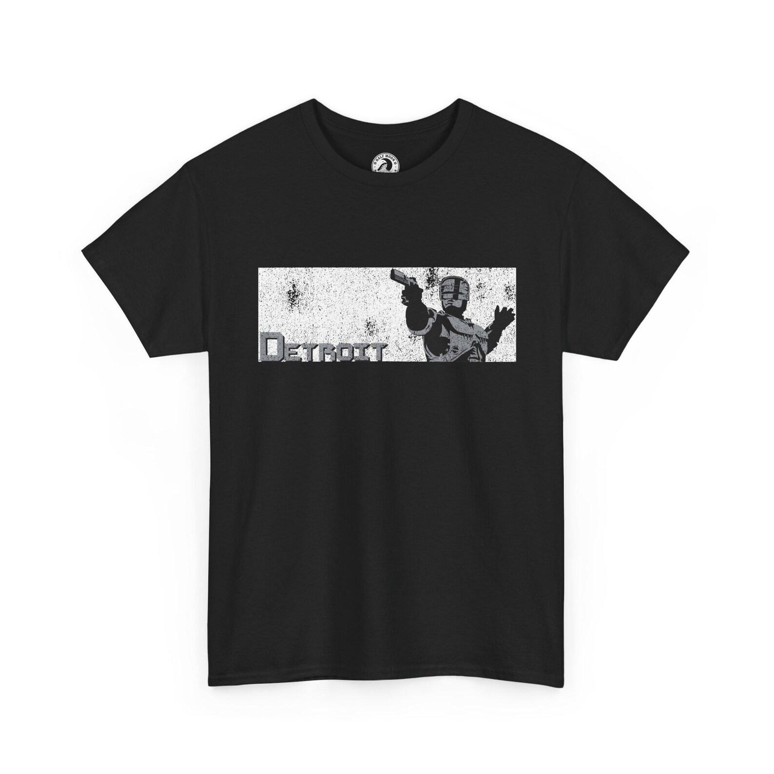 The Spirit of Detroit Tee | Distressed Robocop T-shirt 4XL