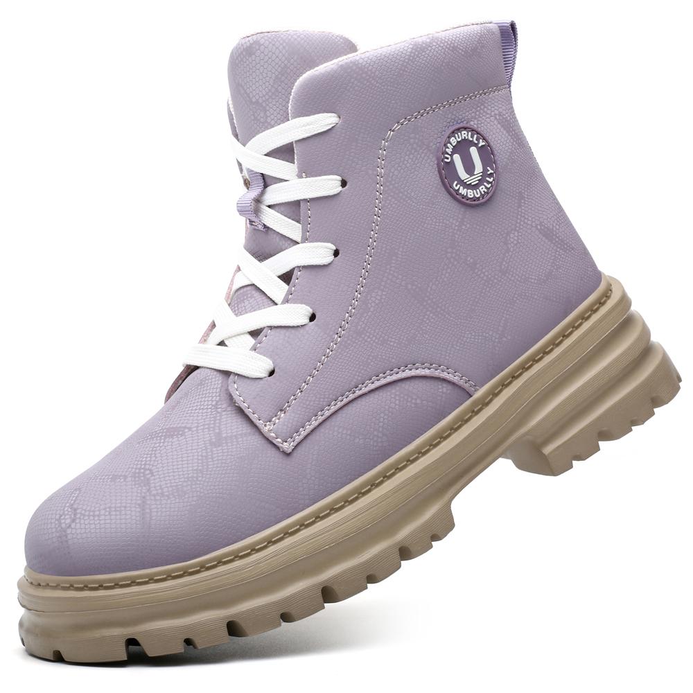 Arbeitssicherheitsstiefel Damen Stahlkappenschuhe Schutzstiefel Herbst Winterschuhe Durchtrittsicher Durchstoßfest Sicherheitsschuhe leicht