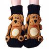 3D Strick Tier Socken, Plüschtiere Kuschel Socken, Lustige Neuheiten Winter Warm Handgehäkelte Socken Weihnachtsgeschenke für Frauen