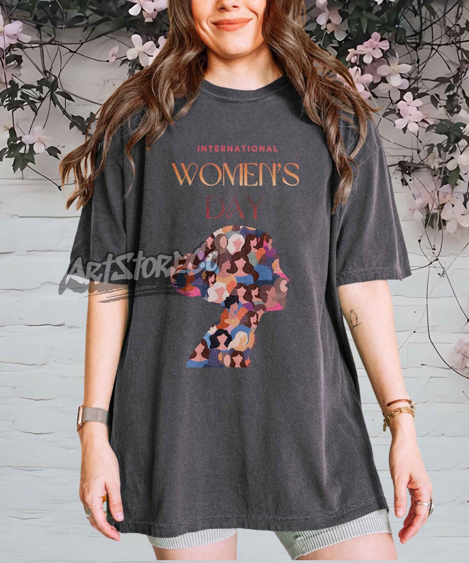 International Women s Day Graphic Tee, Diverse Women Silhouette Design 3XL