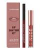 Langmanni Lipgloss Lipliner-Set 2 Sets nicht klebendes Cup-Matt-Lipgloss-Set