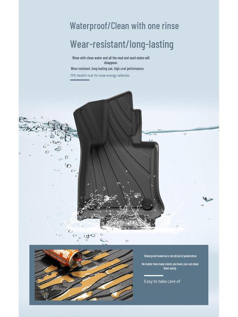 Eco-Friendly TPE Floor and Trunk Mats for 23-25 Mercedes-Benz GLC
