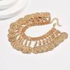 1 Retro-style Metal Beaded Fringe Anklet, Perfect for Men's Everyday and Vacation Outfits