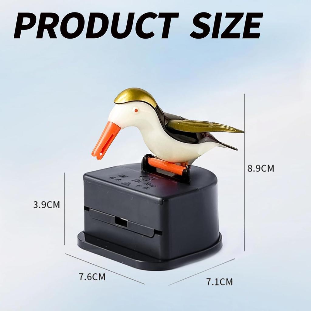 Creative Little Bird Toothpick Dispenser Holder Fun Woodpecker Holder Cute and Funny Bird Shape Toothpick Case for Kitchen