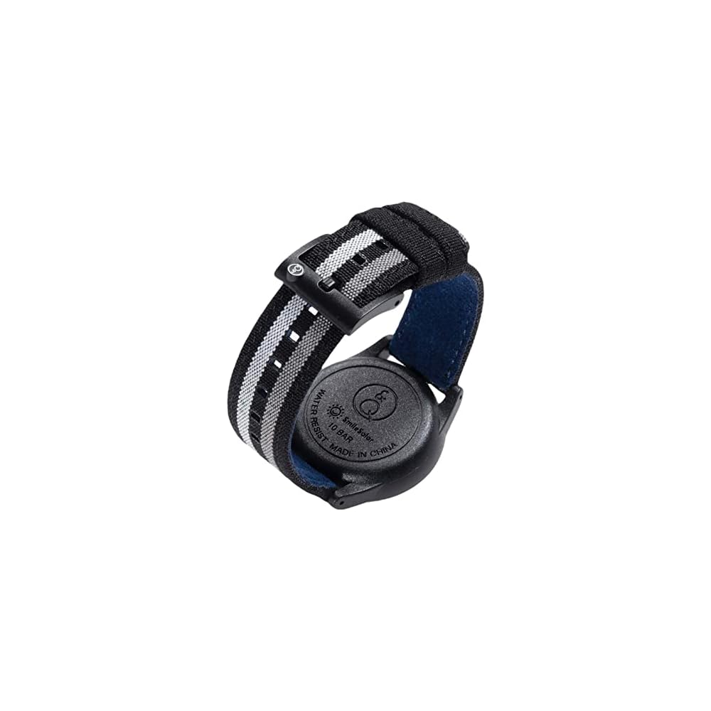 Q&Q SmileSolar Analog Solar Watch Waterproof Black R01A-004JK for Women