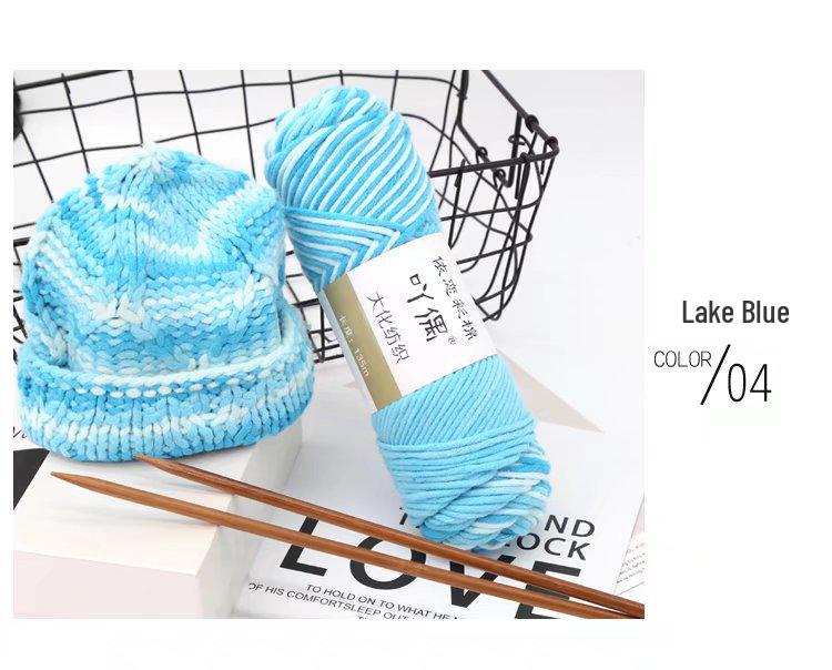 Eight-Strand Cotton Milk Yarn for DIY Crochet and Knitting - Medium Thick, Ideal for Handmade Scarves.