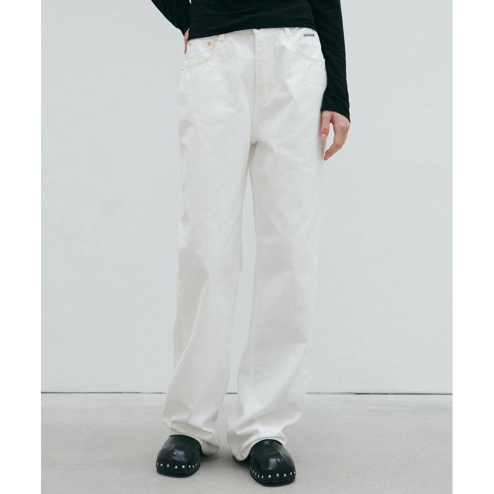 

NICKNICOLE NICK NATURAL STRAIGHT PANTSWHITE