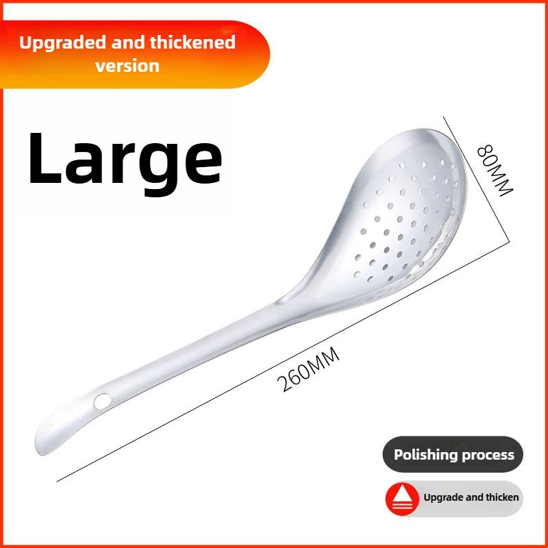 Stainless Steel Peppercorn Leakage Spoon Household Kitchen Fishing Noodle Artifacts Dumplings Noodles Fishing Spoon Draining Deep Frying Leakage Net