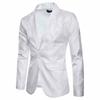 Men's Court Style Dark Grain Design Fashion One Button With Slim Suit