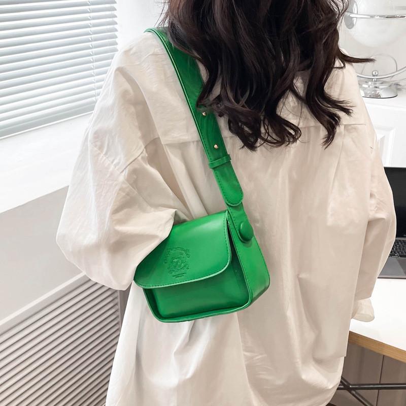 Trendy Spring 2023 Pu Leather Shoulder Bag Stylish Chic Small Square Bag