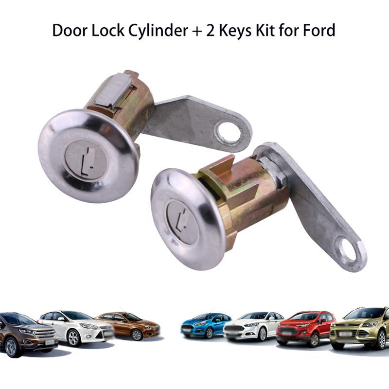 Buy 2Pcs Car Door Lock Cylinder Set With 2 Keys For at affordable
