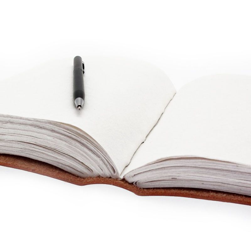 Leather Notebook Flower of Life 10x13 200 Pages