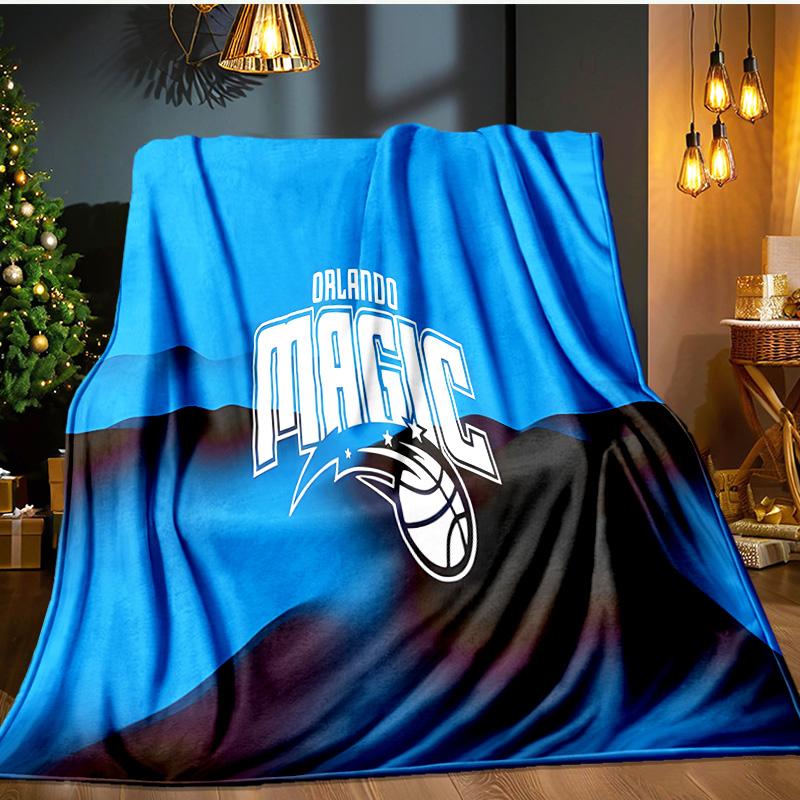 Orlando Magic Flannel Blanket, Use for Birthday/Holiday Gift, Soft Blanket for Sofa/Bed/Camping/Office/Tourism Use,All Seasons