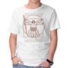 Unisex Crew Neck T-Shirt Vitruvian Primal Graphic Short Sleeve Casual Tee