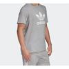 Adidas Originals Trefoil Logo Sports Short Sleeve T-Shirt Men Tops Medium-Heather-Grey CY4574