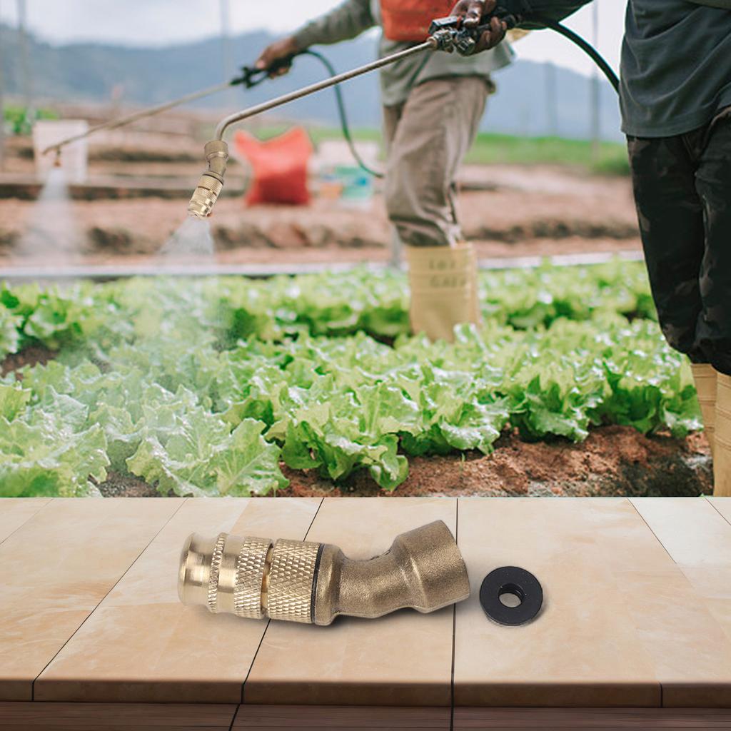 Brass Construction Atomizing Nozzle Wet Conditions Leak-Free Installation Stable Performance For Agricultural Use
