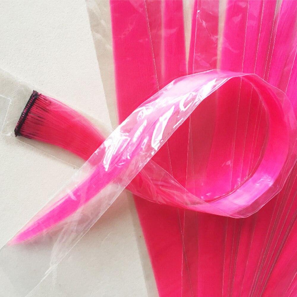 Gradiente invisível sem emenda natural cabelo de uma peça pendurado orelhas tingimento sintético peruca para cor cabelo longo destacando