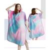 Blumenmuster Kapuzen-Waschbarer Mikrofaser-Handtuch-Poncho für Bad, Strand und Pool
