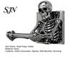 Gothic Toilet Paper Holder Skeleton Holder, Wall Mount Skull Tissue Decorative Art Crafts Roll Organizer Stand, Spooky Halloween Bathroom Decoration