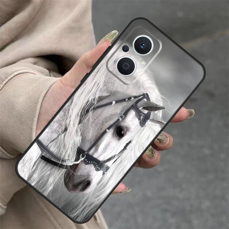 Horse Sketch Case For OPPO Reno 14 10 11 12 13 Pro 11F 12F 13F 14F 7 8 Lite OPPO Find X9 X8 X5 Pro Cover