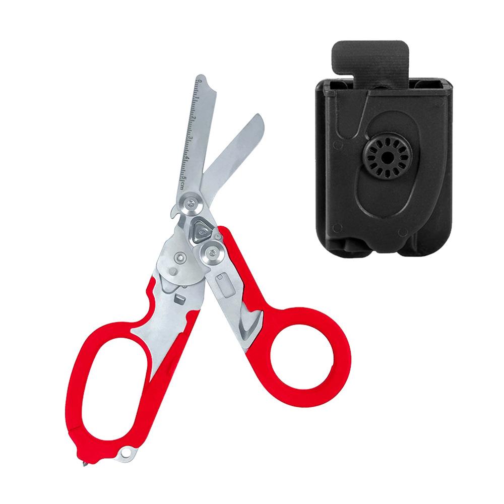 Forbici Raptor in Acciaio Inossidabile 420HC, Pinze Tattiche Multifunzione con Custodia in Kydex