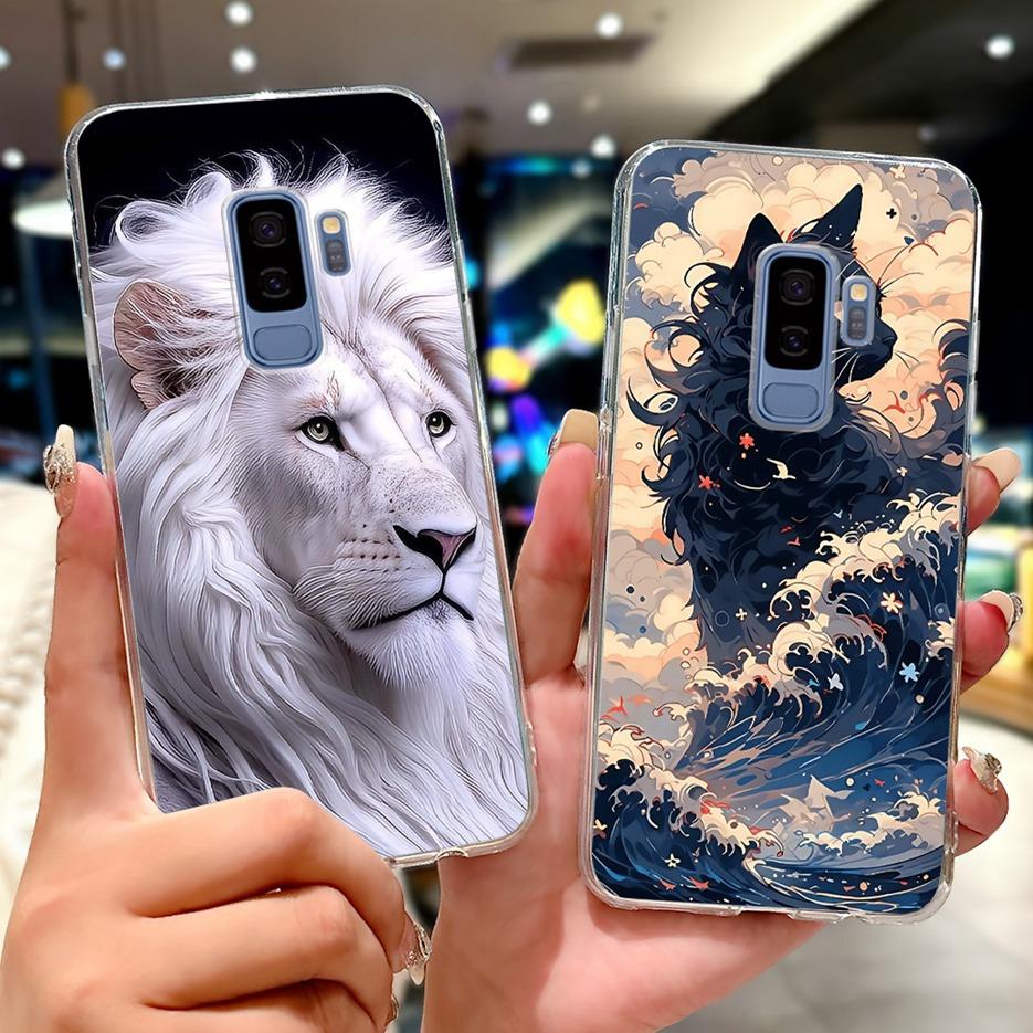 For Samsung Galaxy S9 Case SM-G960F Cute Cat Painted Cover Soft Slim Phone Case For Samsung S9 Plus S 9 Galaxy S9+ SM-G965F Bags