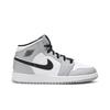 Air Jordan 1 Mid GS Light Smoke Grey 554725-092