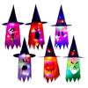 Halloween Ghost Light String Decoration Outdoor/Indoor LED Glowing Witch Hat Halloween Party Yard Tree Garden Decoration Halloween Witch Hat