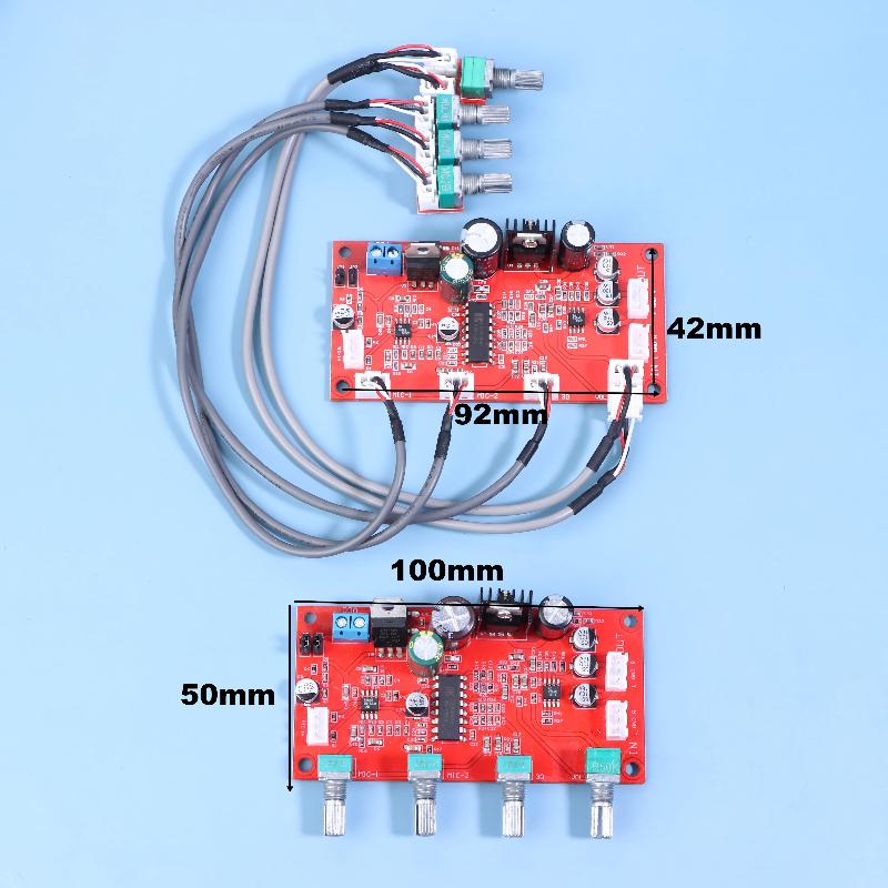 Ac 6V-15V Dc 7-24 Pt2399 Reverb Karaoke Board Digital Microphone Board Module Kit With Op-Amplifier Audio Op Amp Board