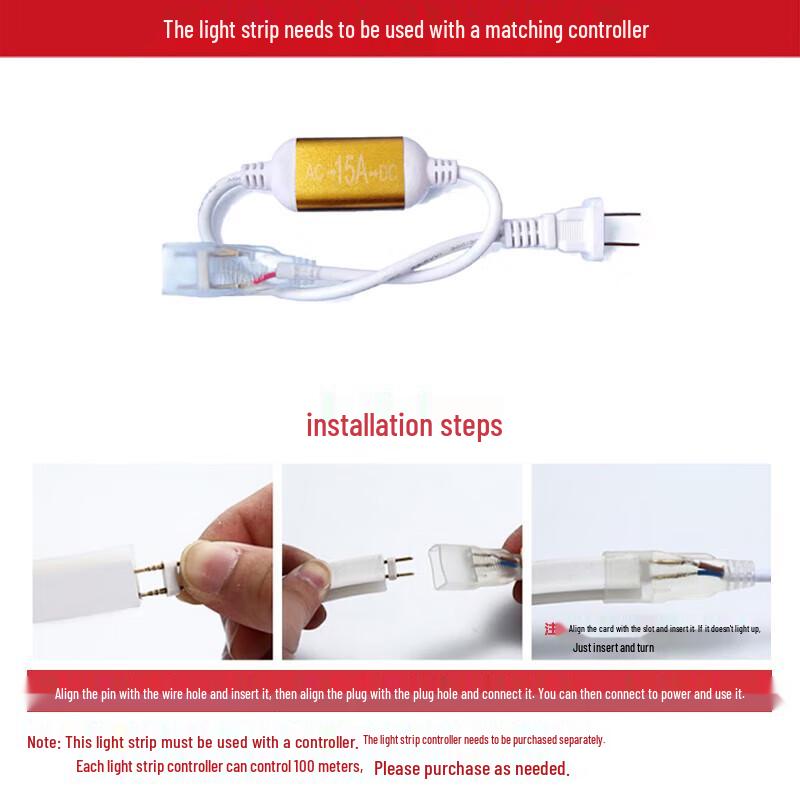 Beigong LED Flexible Light Strip 4W/m 220V