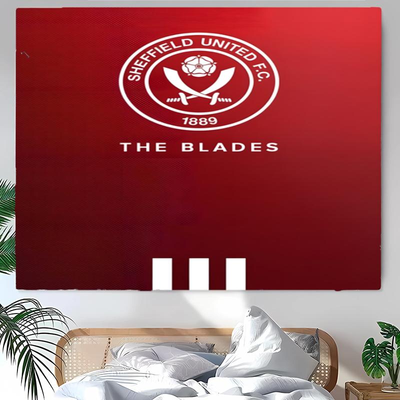 Sheffield United Tapestry Wall Hanging Room Background Cloth Home Decor Beach Mat Yoga Mat Sofa Bed Sheet