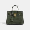 Crocodile Pattern Platinum Bag New Women's Large-capacity Commuter Handbag Shoulder Bag Messenger Bag