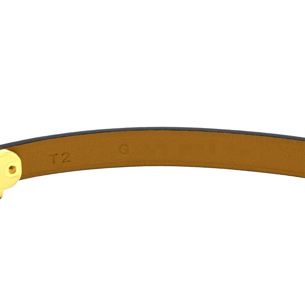 HERMES H500349 Pop ash Pop H Double Tourbracelet Vaux Swift/metal Array