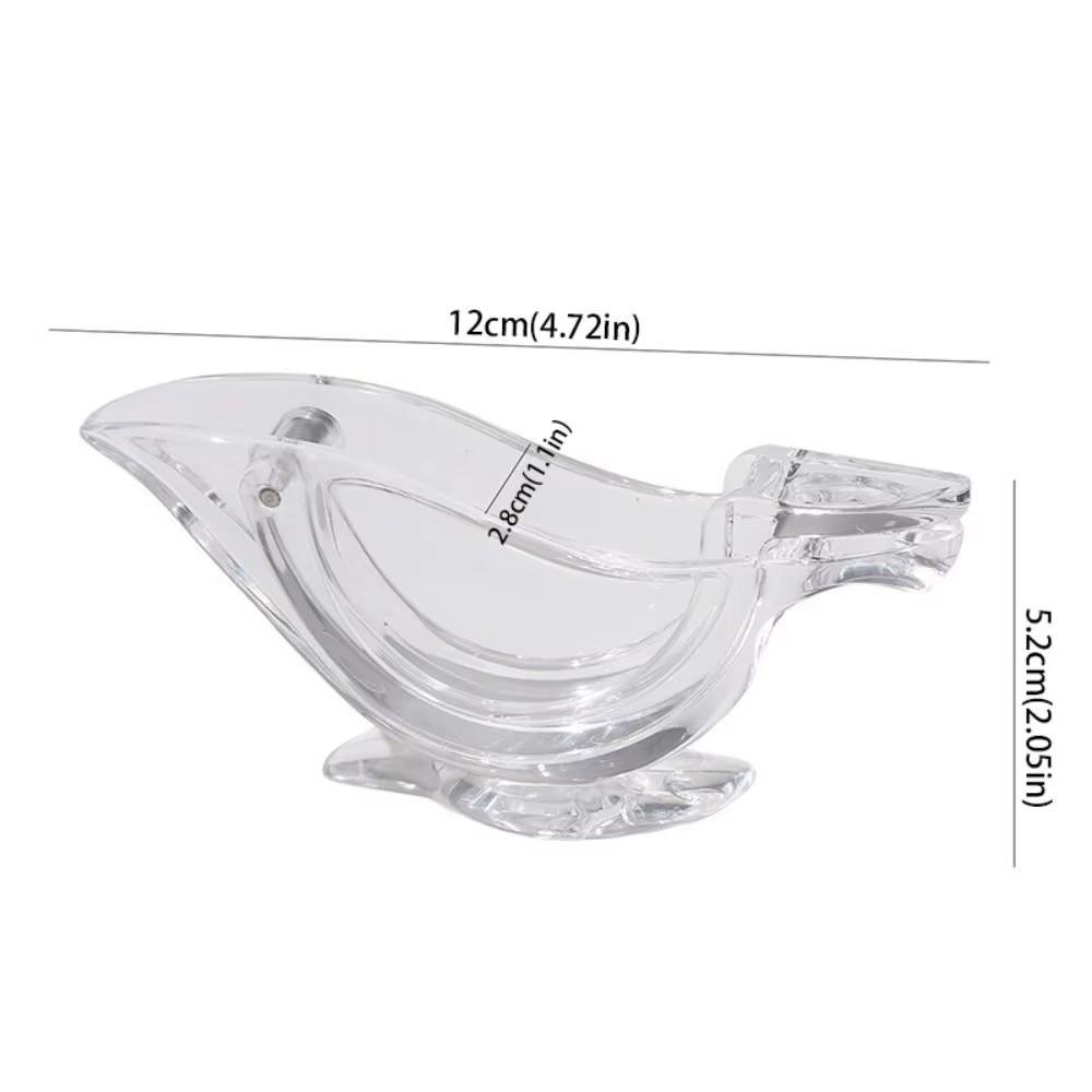 2pcs Transparent Hand Press Squeezer Bird Shape Orange Juicer Durable Fruit Extractor  Fruit Juicing