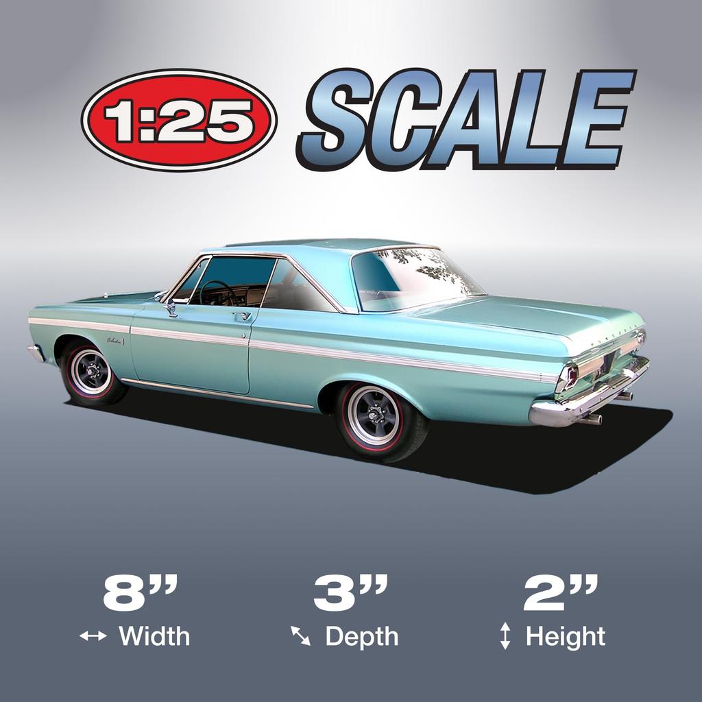 AMT 1/25 Scale 1964 Plymouth Beldia with Straight-6 Engine Plastic Model Kit AMT1188